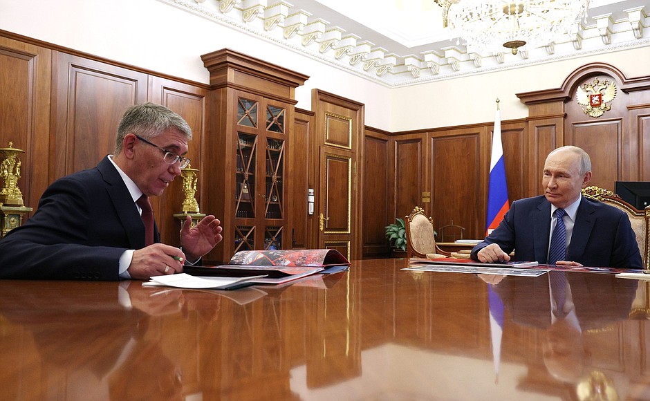 Миляев рассказал президенту о трудоустройстве участников СВО в Тульской области kremlin.ru